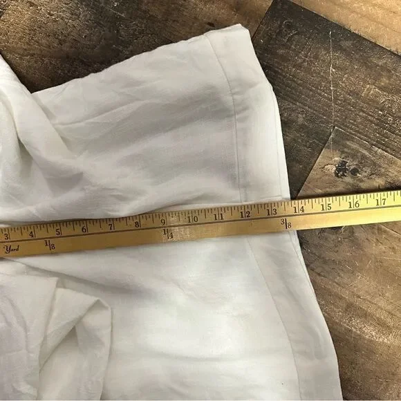 Princess Polly White Simona Linen Pants Sz 10 US NWT - Picture 13 of 13